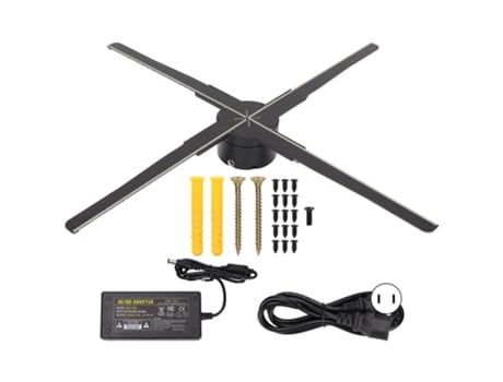 Máquina De Publicidade Holográfica 3d G552 52 Com 4 Lâminas E 552 Leds, 100 240v Xyvona