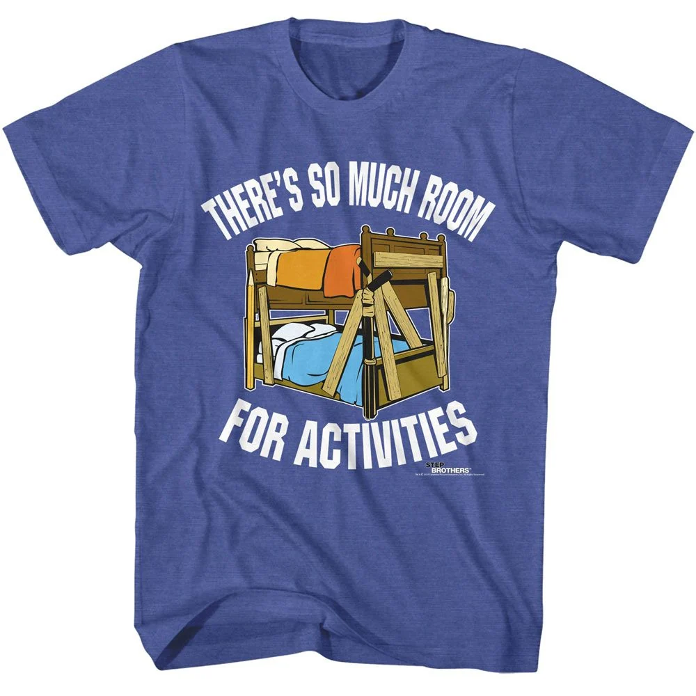 Rockinstone Step Brothers Movie Bunk Beds Heather Royal Adult T-shirt Size:s