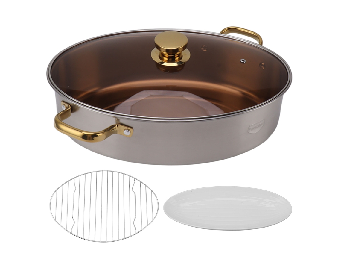 Panela de Vapor Peixe Oval Inox 304 LAXISCREED