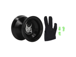 Primerox bola Yoyo Sem Resposta Liga Rotação Estável com Luva Corda Brinquedo para Crianças Preto Brilhante