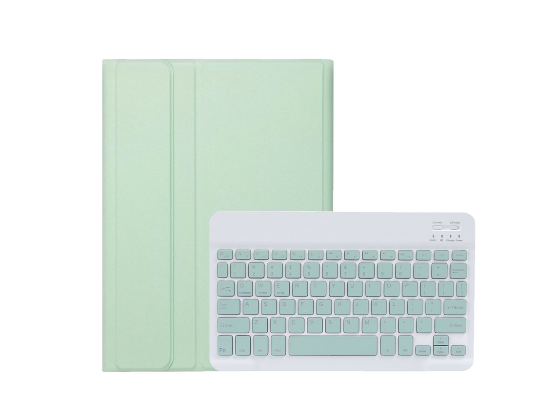 Capa de Teclado Bluetooth XIAOMOYU para Lenovo Pad P11 J606f com Magnético e Português, Verde Claro
