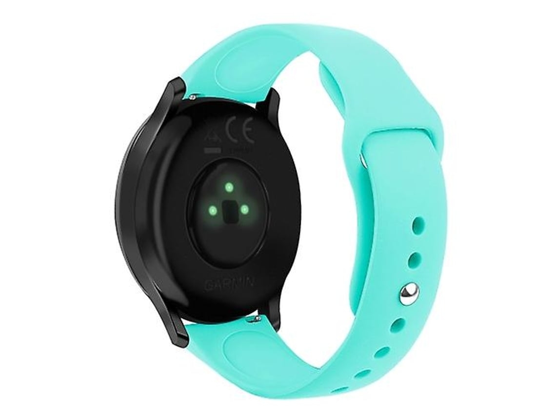 Pulseira Garmin Vivoactive 3/ Vivomove Hr, De Silicone Com Fivela Invertida Cor Sólida, Azul - Petróleo