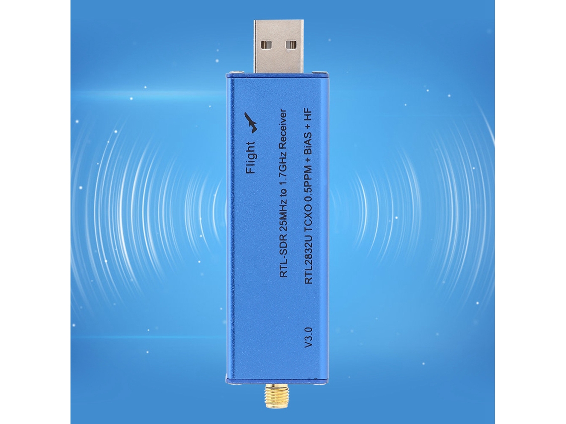 Laxiscreed Receptor Rtl-sdr Em Liga De Alumínio Resistente Para Frequências De 25mhz A 1760mhz