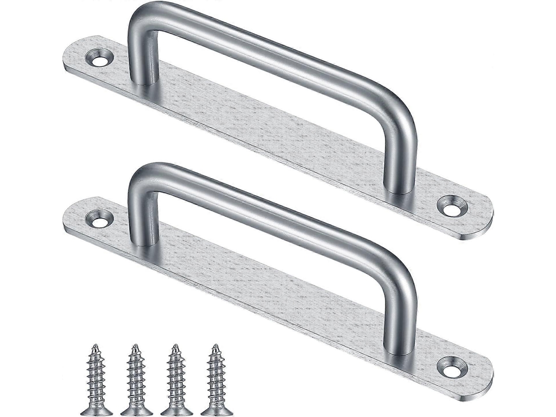2 manijas de porta deslizante em aço inox S/MARCA