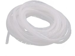 Mangueira Espiral Flexível de 12 Mm para Organização Cabos Computador Branca, 11 M Comprimento CHABERLU