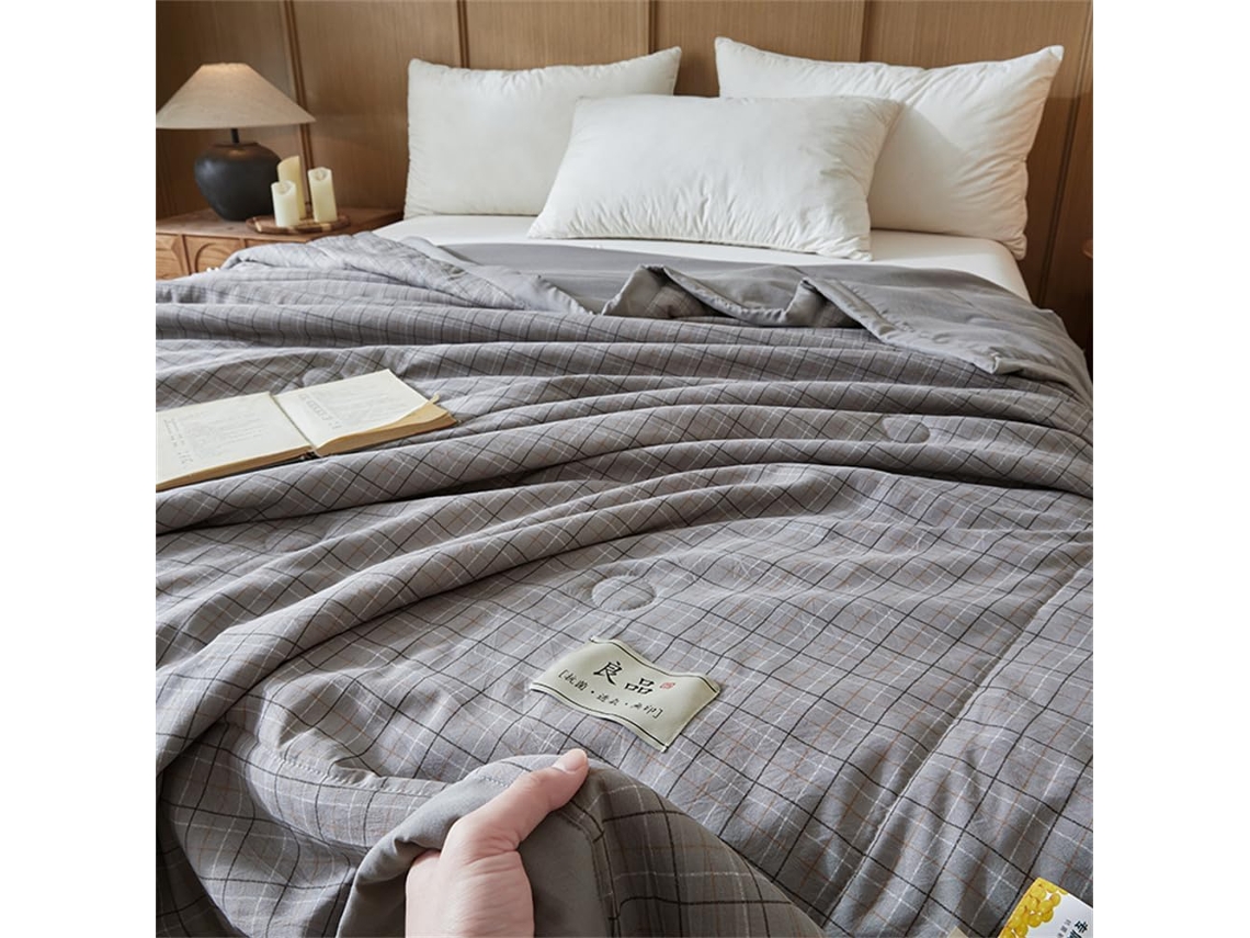 Colcha Acolchoada Fansu Capa de Cama Manta para Ar Condicionado Edredom Microfibra Conjunto Sofá Cobertor Toda