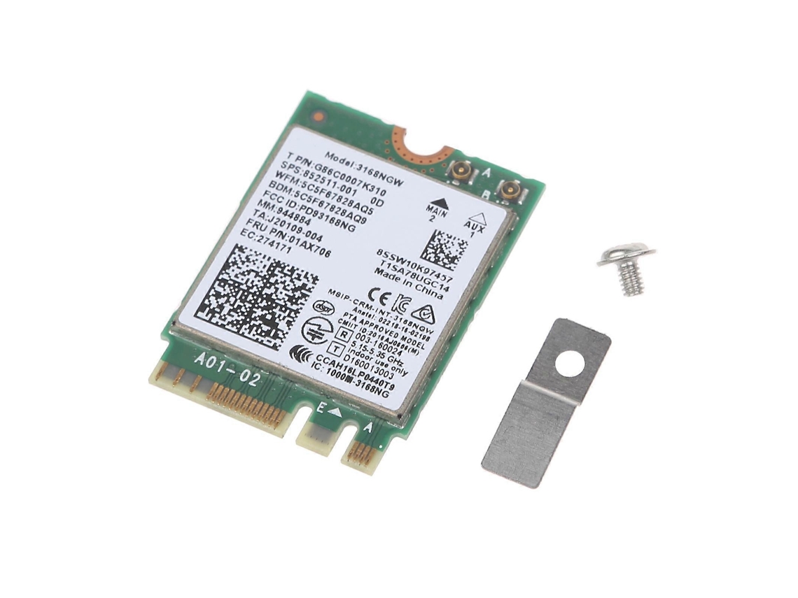 Lurelia Placa Wi-fi M.2 Ngff Wi-fi 5 600 Mbps 150 Mbps Dual Band 2,4/5 Ghz Bluetooth 4.2