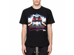 Rockinstone Back To The Future Movie Powered By Flux Black Adult T-shirt Size:xxl
