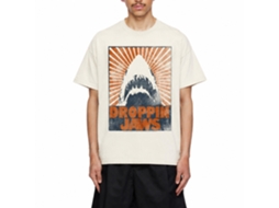 Rockinstone Jaws Movie Show Stopper Solid Natural Adult T-shirt Size:xxl