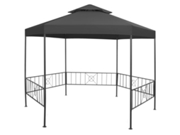 Gazebo de jardim VIDAXL antracite (323x275x265 cm)