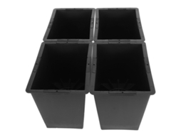 4pcs Elevadores de Mobília, ABS, Anti Derrapante, 6 Polegadas, para Cama, Sofá, Mesa, Preto