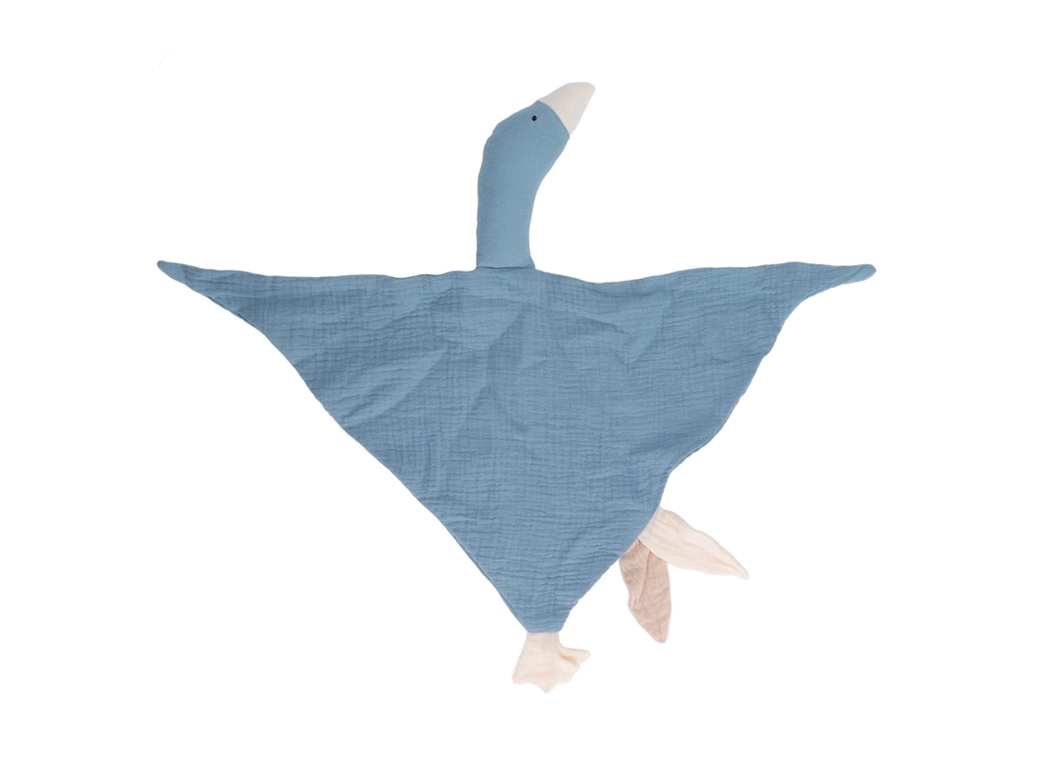 Mali manta de Segurança em Forma de Ganso Macia de Algodão para Bebê Recém nascido Azul Preto