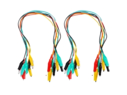 Kit De Cabos Elétricos De 5 Cores Com 30 Cabos De Teste Com Garras De Jacaré.