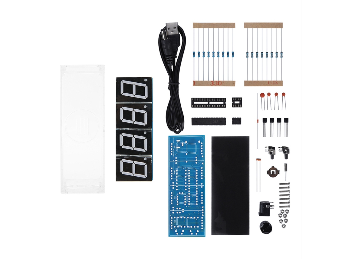 Relógio Led Digital Diy LAXISCREED 4 Dígitos