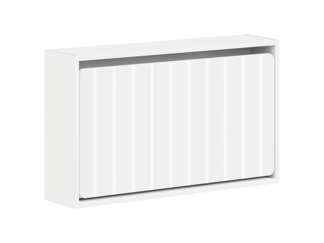 Vidaxl Armário De Sapatos De Parede Zwolle 71 X 17 X 43 Cm Branco
