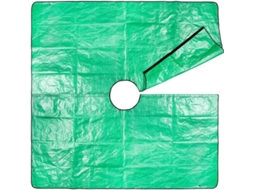 Garden Tree Pruning Waterproof Tarp With 12-inch Hole For And Hedge Trimming Accessories