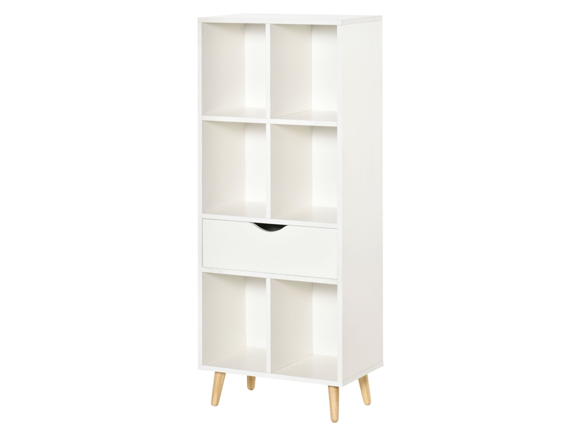 Estante com 6 compartimentos e 1 gaveta 50x29,5x120 cm S/MARCA