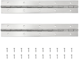 Dobradiça De Porta Armário Embutida 30cm Em Aço Inoxidável, Estilo Piano, Para Armários De Cozinha Prateada