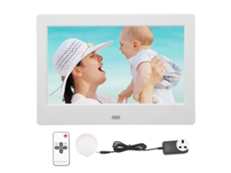 7in Ips Full Lamination Hd Digital Photo Frame Video Playback Wifi Connection Electric Photo Frame Built In Speaker 100‑240v Uk Plug LAXISCREED