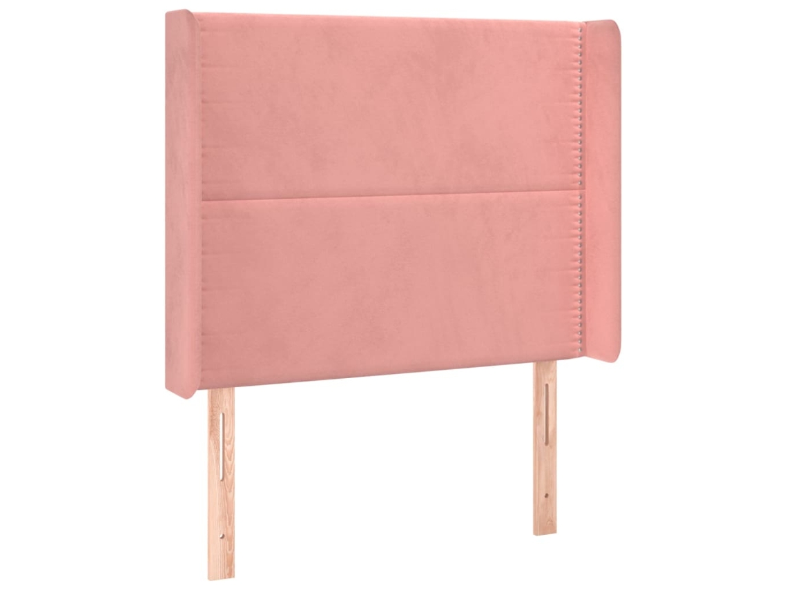 Headboard, Headboards Vidaxl Cor-de-rosa Veludo (83 X 16 X 118/128 Cm)