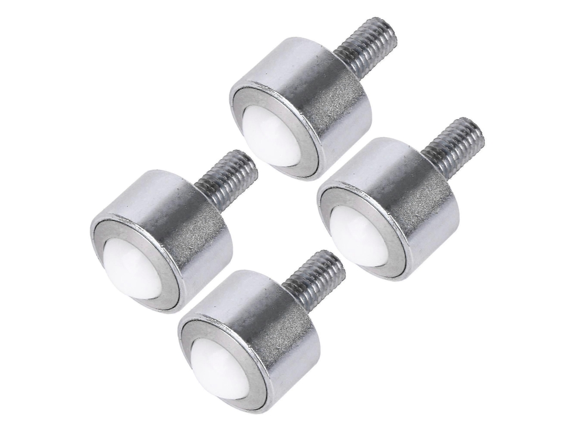 4x Rolamento De Esfera De Aço Com Roda De Transferência De Nylon, Capacidade De 0,59 Polegadas E 99 Lbs