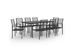 Vidaxl 9 Pcs Conjunto De Jantar Para Jardim