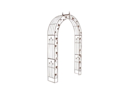Arco De Rosa Clp Emma, Arco De Rosa Em Ferro Zincado E Revestido A Pó, Muito Estável E Elegante, 5 Cores À Escolha 250 Cm ...