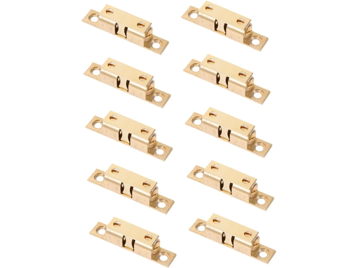 Conjunto De 10 Fechos Magnéticos Latão Portas Armários, Com Espaçamento De 36mm Entre As Fileiras, Maior