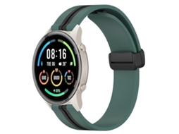 Pulseira De Silicone Dobrável Com Fecho Magnético Para Xiaomi Mi Watch Sport 22mm