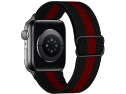 Bracelete Para Apple Watch 38/40/41/42mm Preto-vermelho Cuich