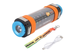 Lâmpada de Acampamento Multifuncional Led Ip68 com Ímã Recarregável Luz Laranja Repelente de Mosquitos