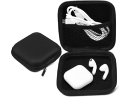 Conjunto De 2 Bolsas Rígidas Para Fones De Ouvido, Organizador De Dispositivos Eletrônicos, Bolsa Pequena Para Armazenar Cabos Gokoco