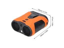 Laxiscreed Ventilador De Cintura Com 16h De Autonomia, Luz Led Integrada E Função Power Bank