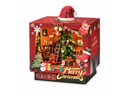Kit De Miniatura 3d Em Madeira Para Montar (casa De Natal Com Neve)