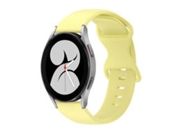 Pulseira De Silicone De Cor Sólida Com Fecho Borboleta Para Samsung Galaxy Watch 4 (40 Mm X 20 Mm).