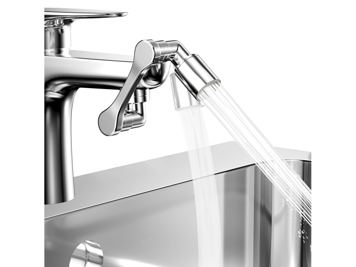 Extensor De Torneira Giratório 1080°,aerador Multifunção 2 Modos,adaptador Universal Para Pia Cozinha Ou Lavatório Btforus