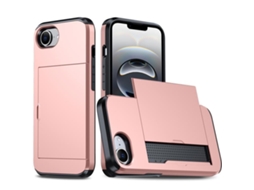 Capa Protetora À Prova De Choque Para Iphone 16e - Compartimento Para Cartão