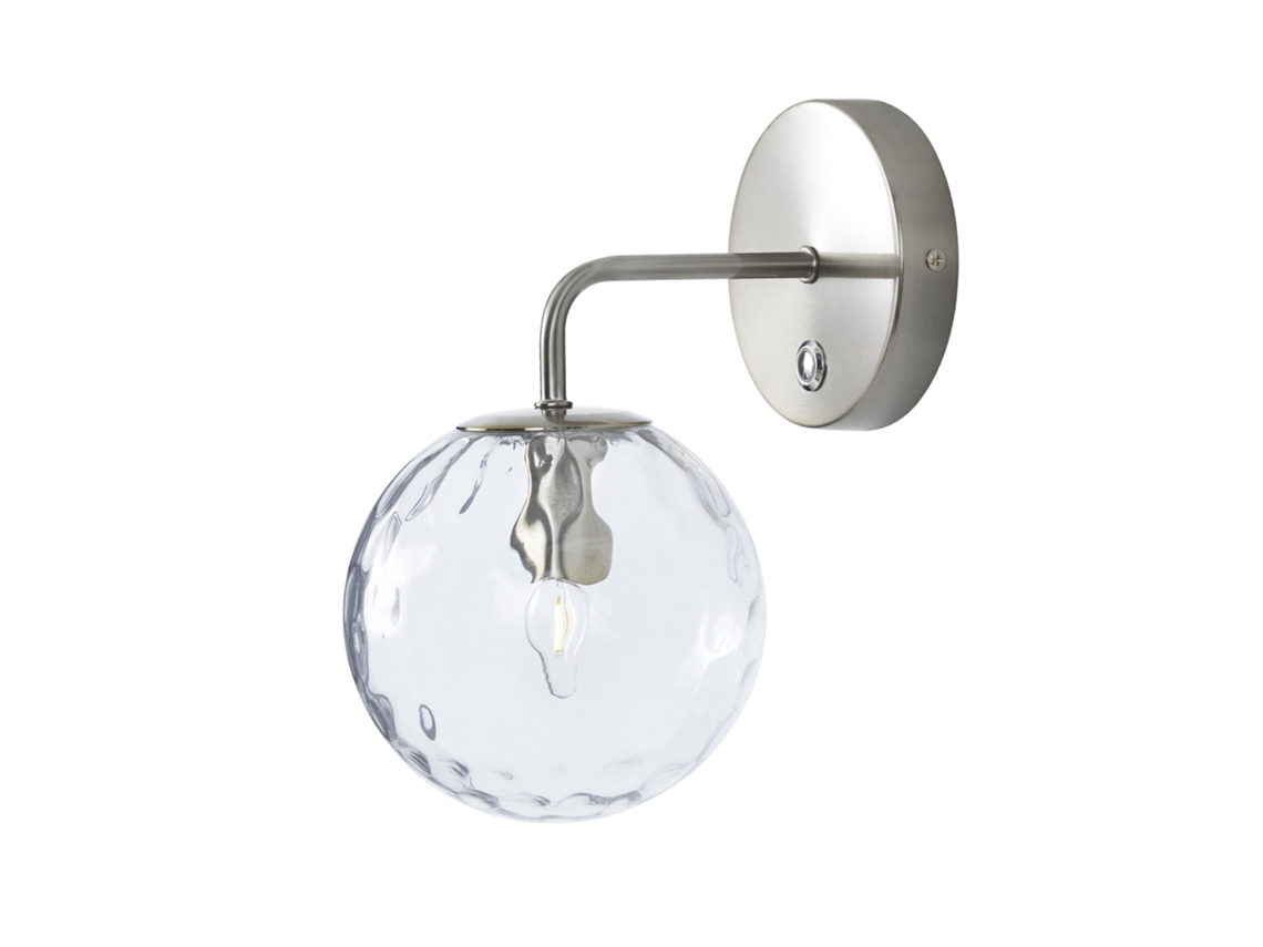 Candeeiro de Parede TEAMSON HOME (Metal - Prateado - 26,2 cm)