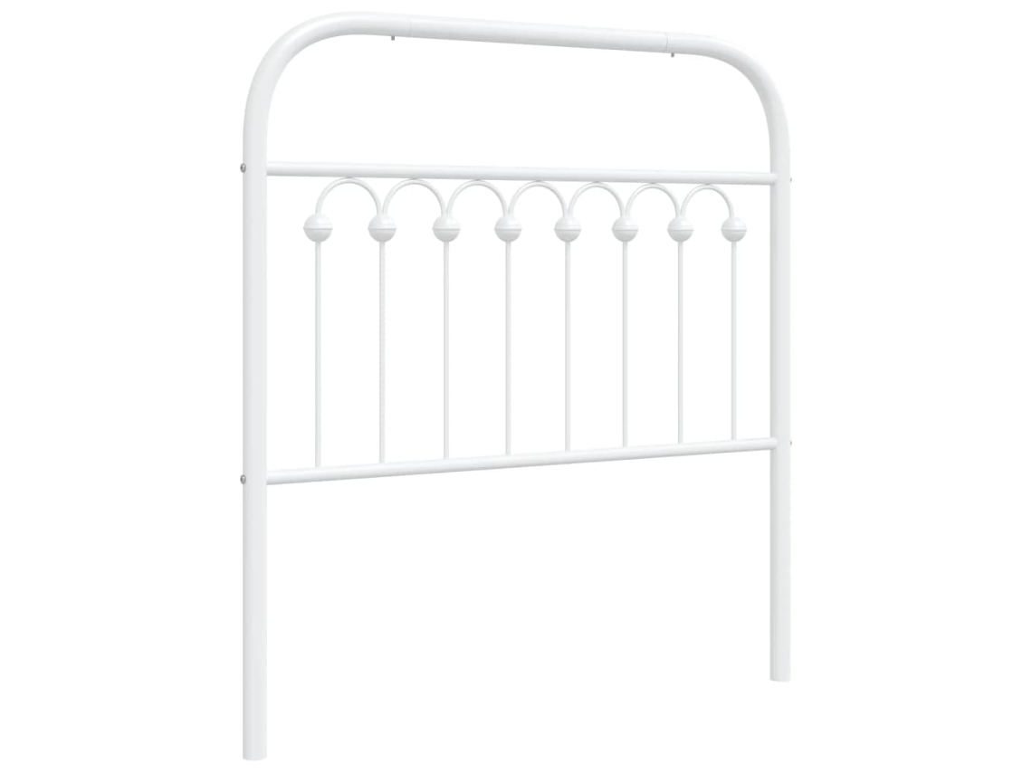 Cabeceira de substituição de 90 cm em metal branco, exclusiva da MAISON.