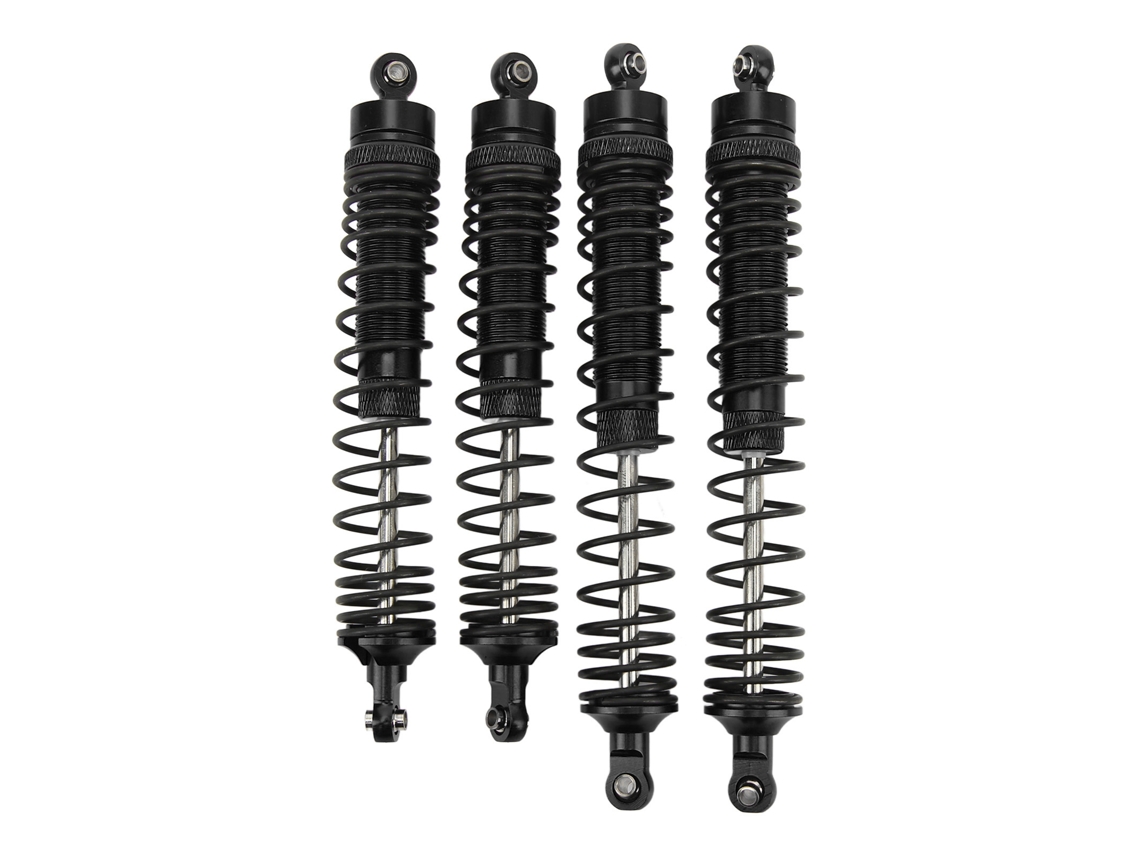 Mali amortecedor de Choque Dianteiro e Traseiro de Alumínio Ajustável com Mola para Carro Rc 1/10 Axis Rbx10 Ryft 4wd Preto