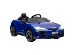 Carrinho Elétrico Infantil 12v Controle Remoto para os Pais Efeitos Sonoros e Luminosos Audi Rs E tron Gt Azul