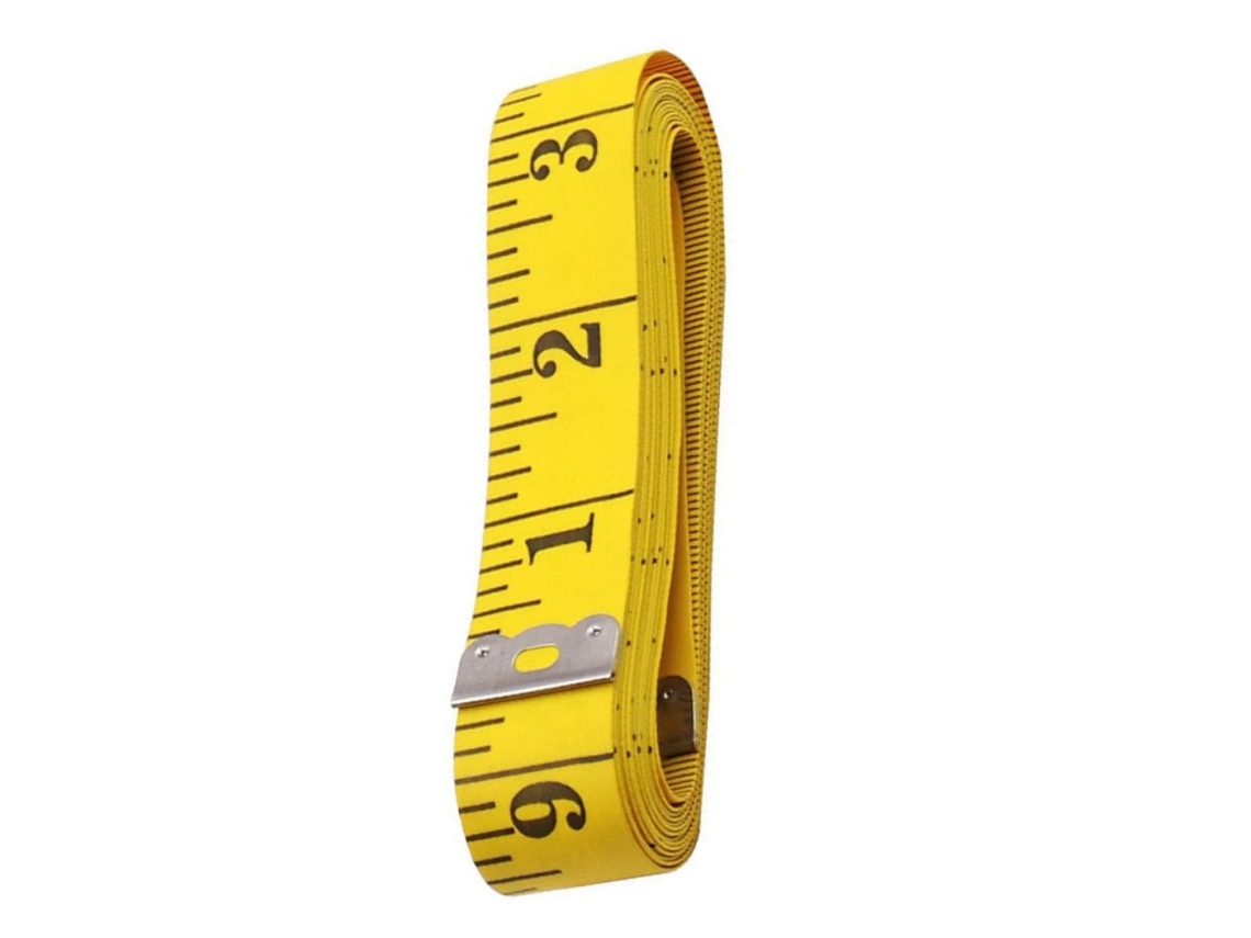 Lurelia Fita Métrica Flexível Dupla Escala Portátil 3m Pvc Amarelo Para Costura E Artesanato