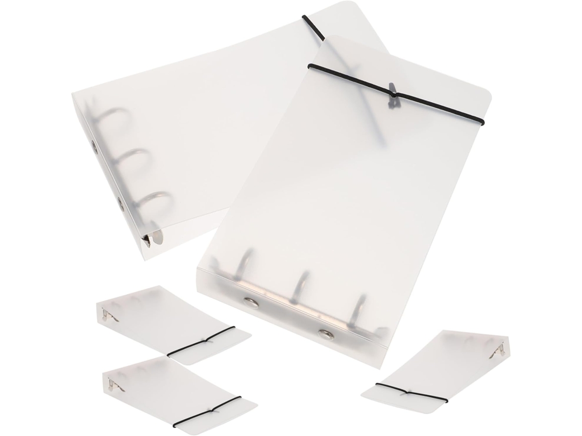 Conjunto De 5 Cadernos Reutilizáveis, Transparentes E Destacáveis, Com Design Estético, Ideais Para Gokoco