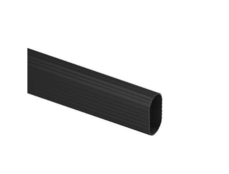 Tubo stor aluminio ovalado 28-15 3,95m ng.mate (caja 4)