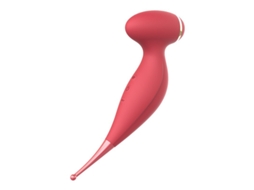 Vibrador De Massagem De Suco De Silicone 2 Em 1 Com 10 Modos Para Mulheres (vermelho)