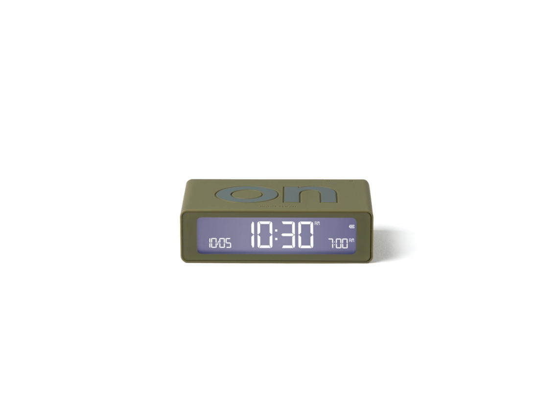 Despertador LEXON FLIP Mini (Verde Tropa)
