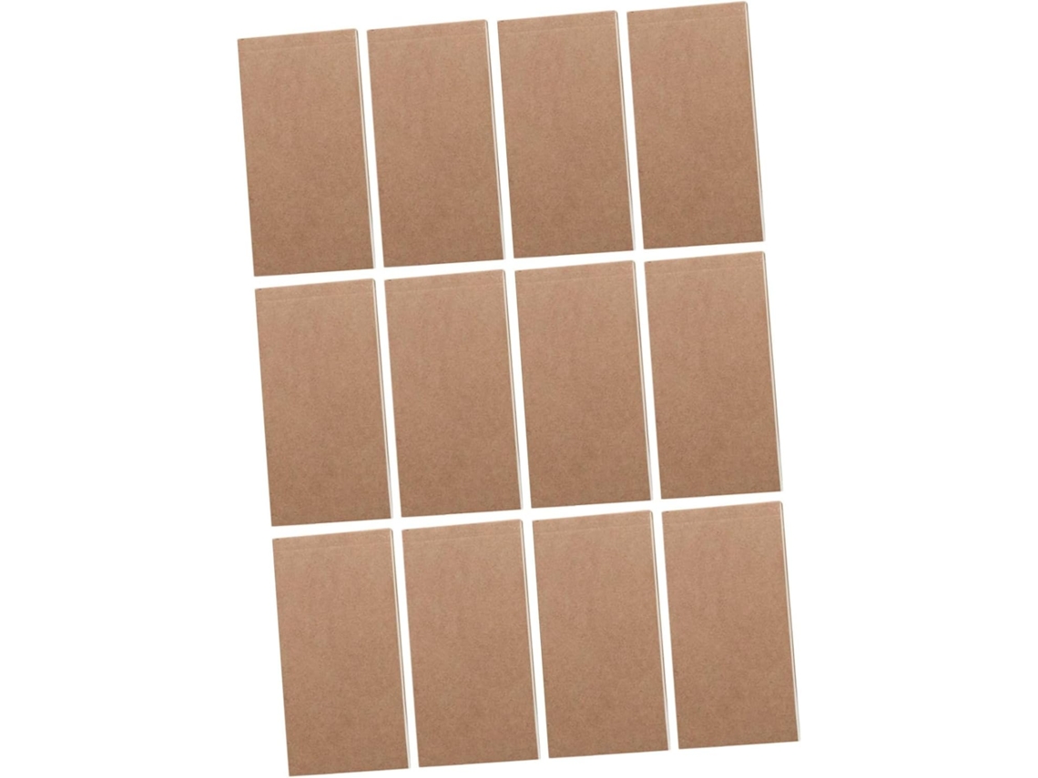 Lote De 12 Blocos-notas De Poche Em Papel Kraft Couleur Kaki Para Planejamento E Organização