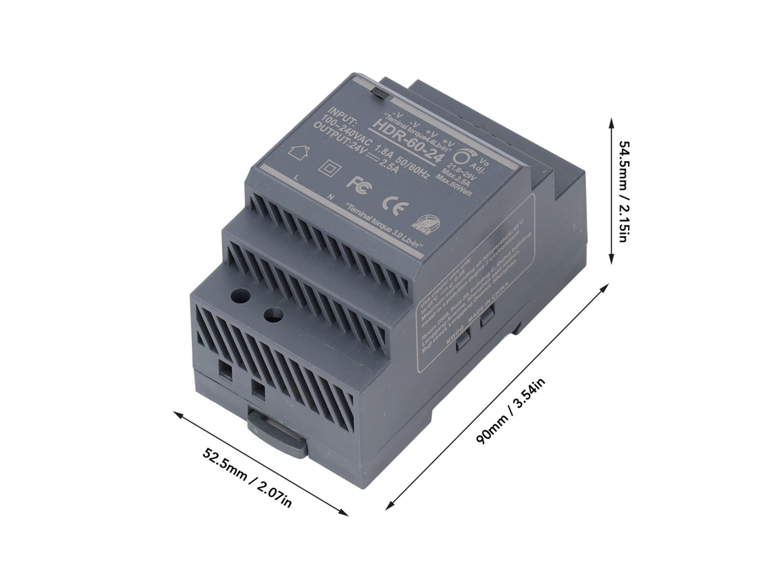 Fonte De Alimentação Comutada Laxiscreed 24v 60w Para Automação Em Carril