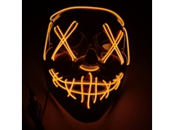 Halloween Demon Slayer Topeng Lampu Led Anime Fox Skeleton Cosplay Pesta Rave Dekorasi Topeng Mainan Untuk Anak-Anak Dewasa Hadiah Halloween