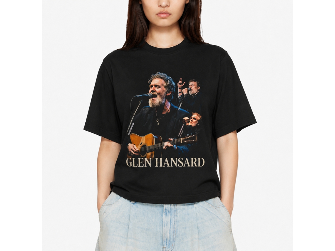 Rockinstone Glen Hansard Vintage T-shirt Black Size:xl